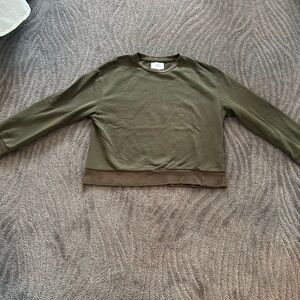 Zara Army Green Sweatshirt